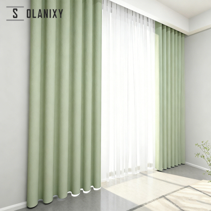 簡約風兩片式窗簾