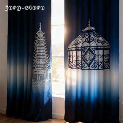 新款臥室客廳加厚棉麻窗簾2.5米