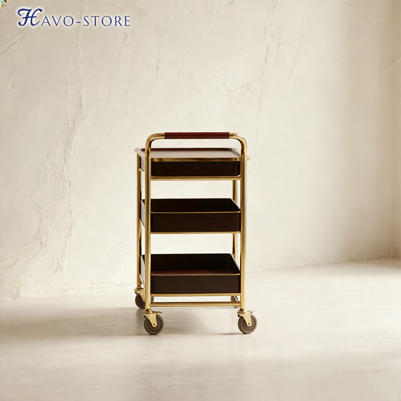 多功能三層置物車整體外觀展示