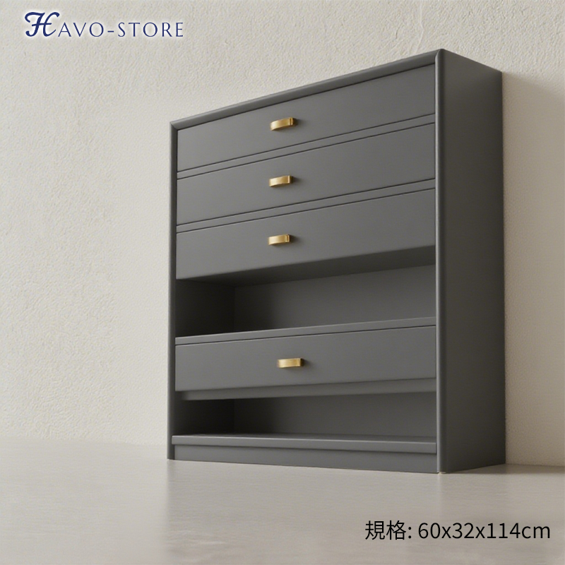 木製鞋櫃側面細節設計