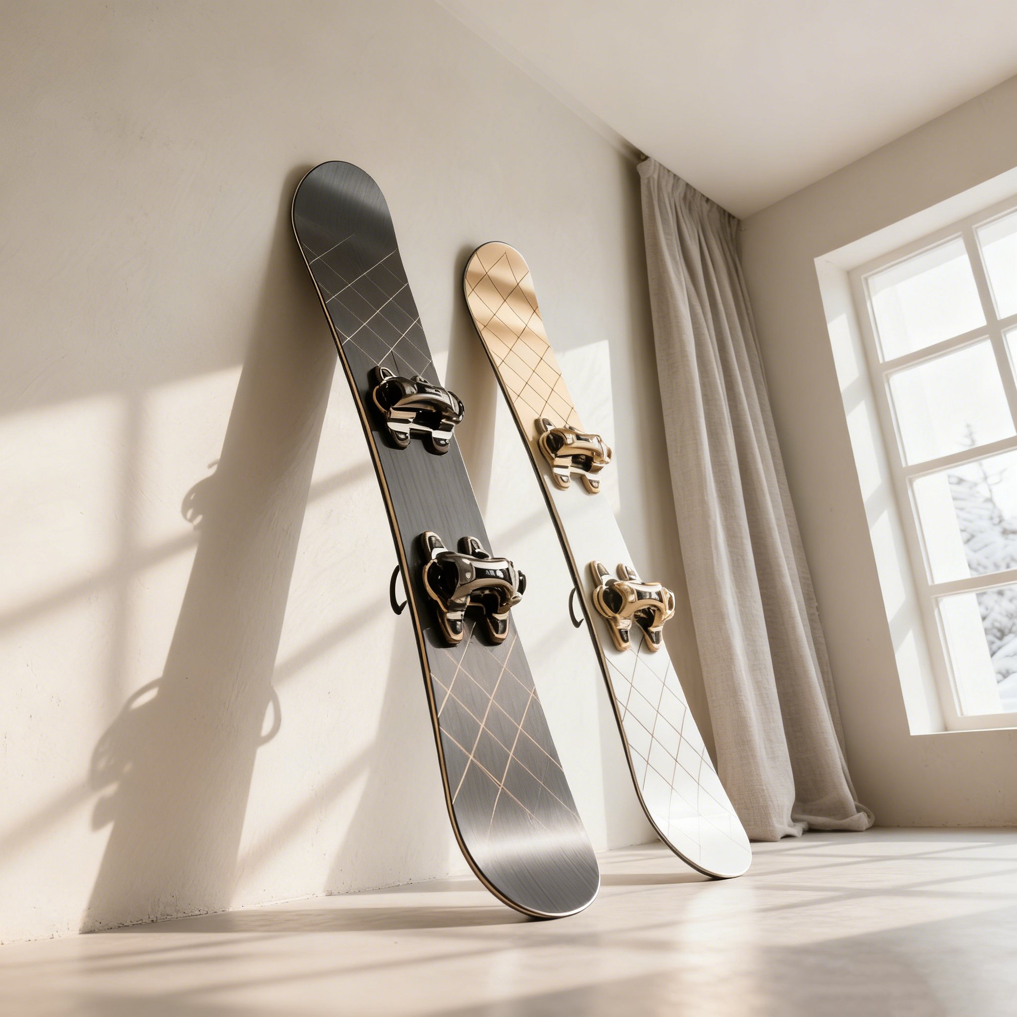 合金加強滑雪板獨特雙色設計