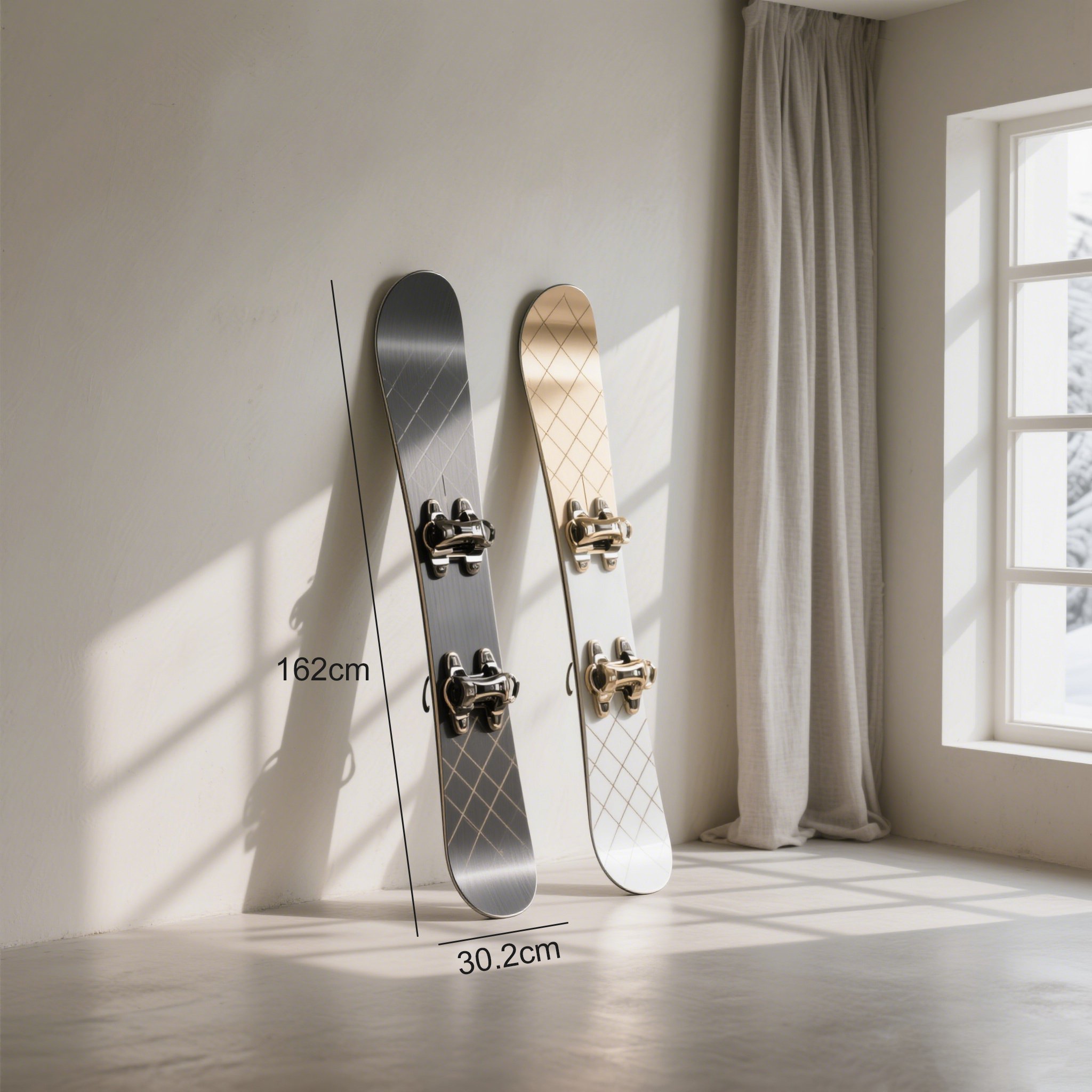 耐用合金材質滑雪板細節圖