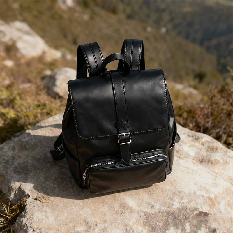 กระเป๋าเป้หนังสำหรับเดินทางดีไซน์ทันสมัย