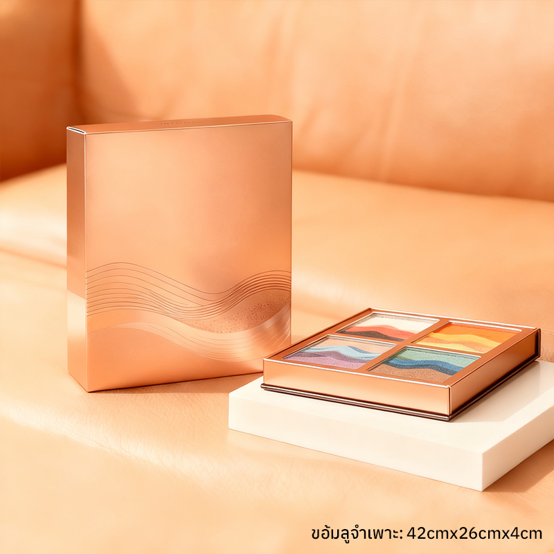 ผลงานศิลปะทรายที่เสร็จสมบูรณ์