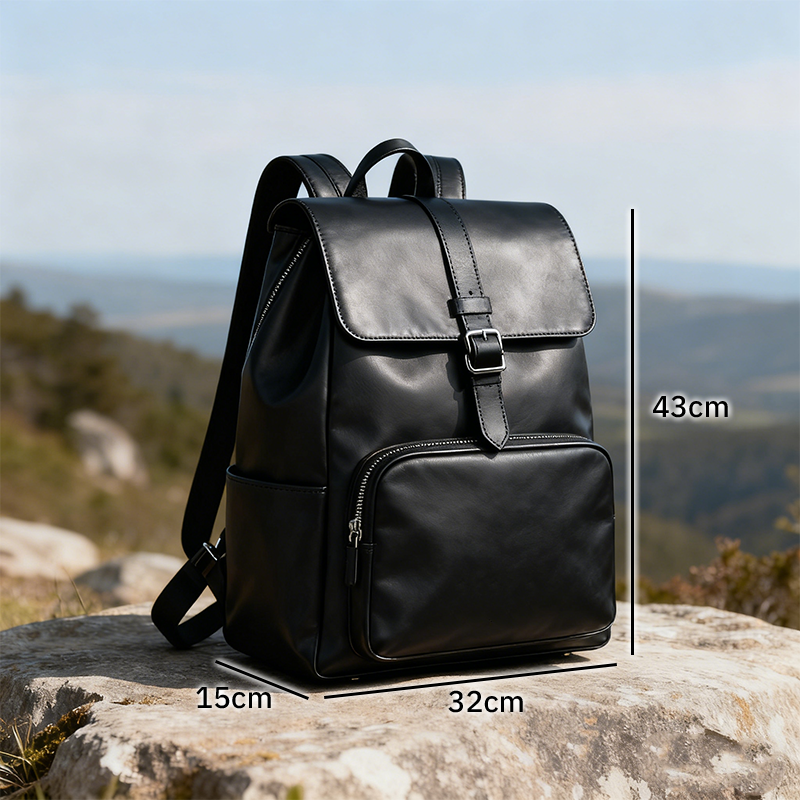 ช่องใส่ของภายในกระเป๋าเป้หนัง