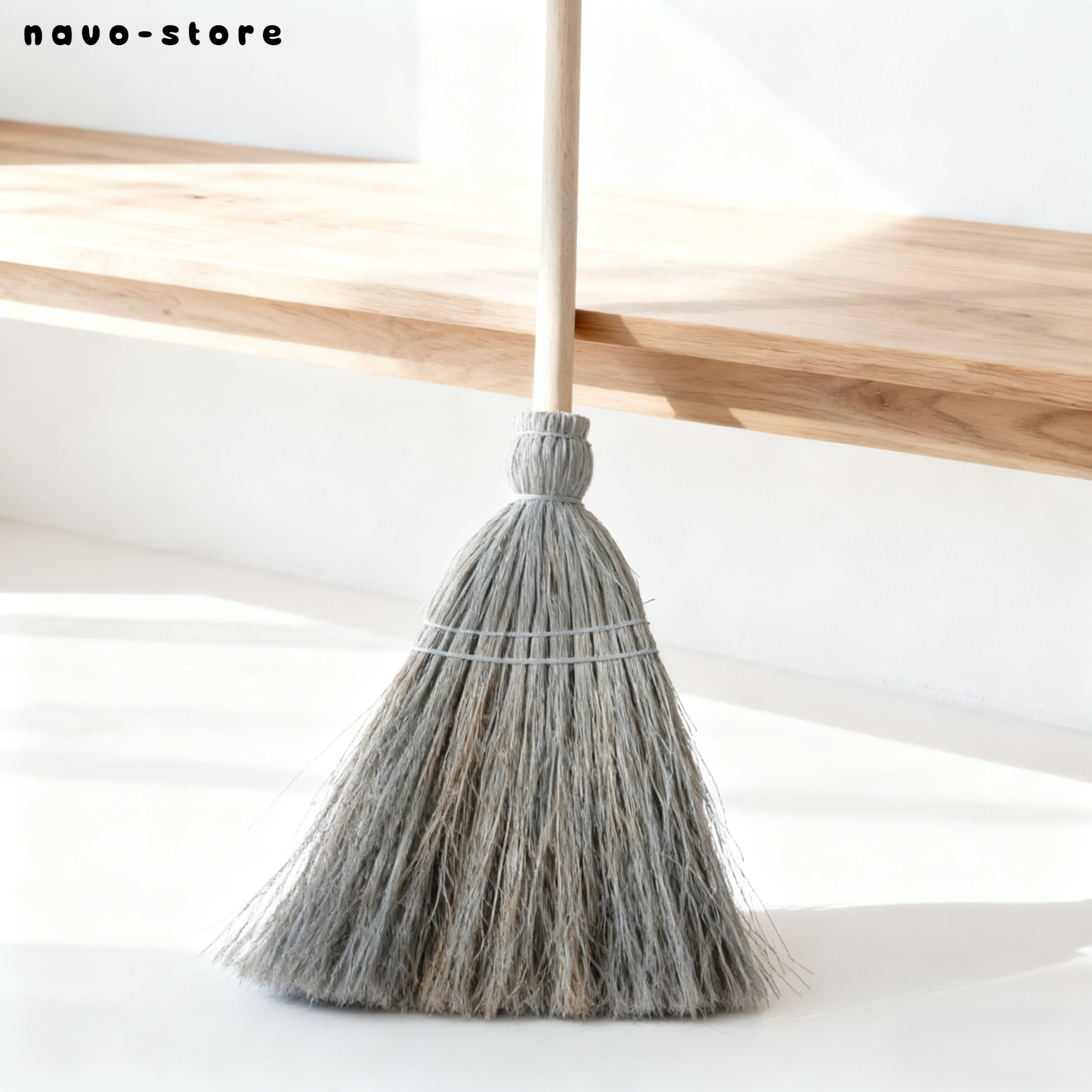 環保植物纖維掃帚細節特寫