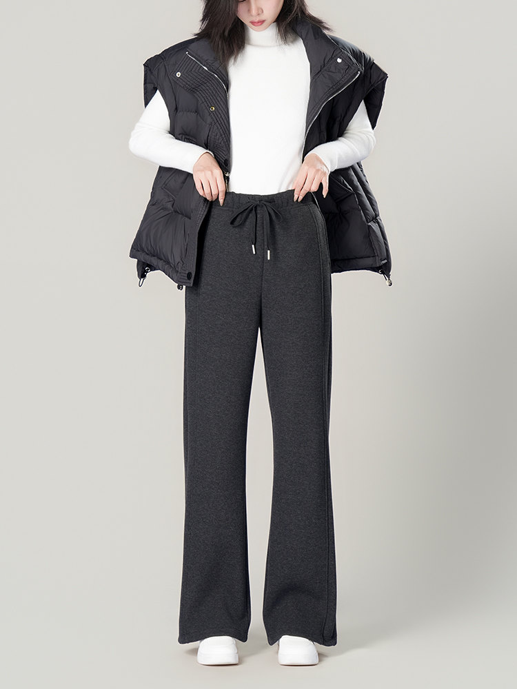 1325055 羊毛蚕丝加厚阔腿裤