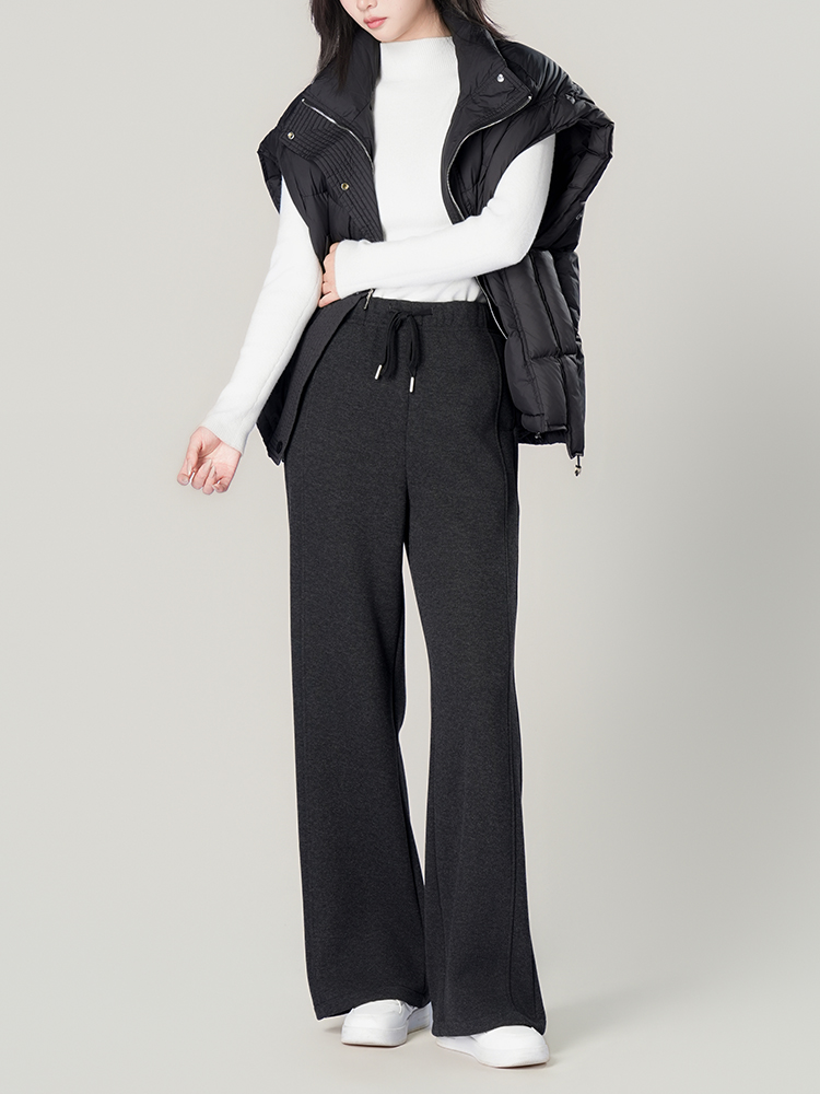 1325055 羊毛蚕丝加厚阔腿裤