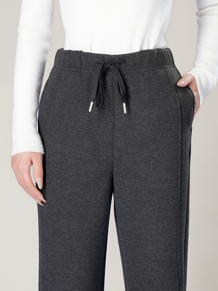 1325055 羊毛蚕丝加厚阔腿裤