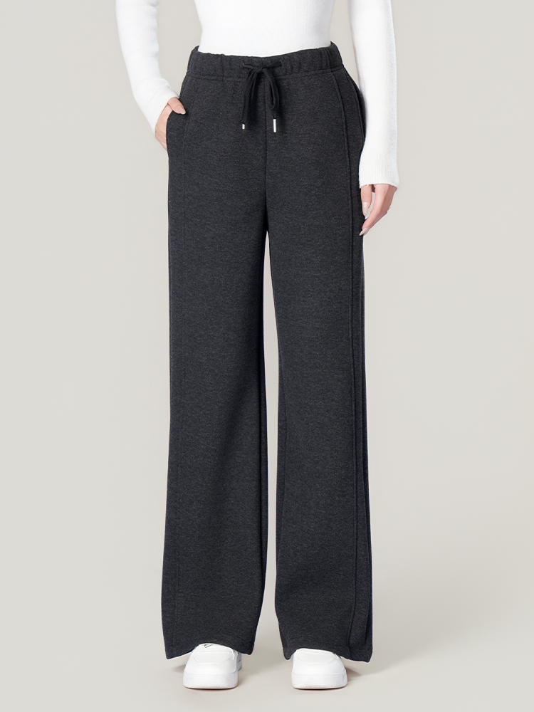 1325055 羊毛蚕丝加厚阔腿裤