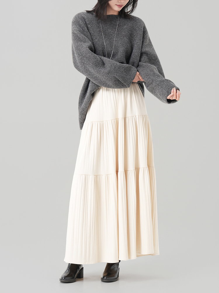 1328598 女士秋冬蛋糕长裙