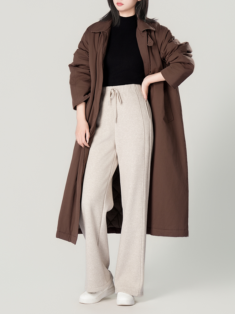 1325055 羊毛蚕丝加厚阔腿裤