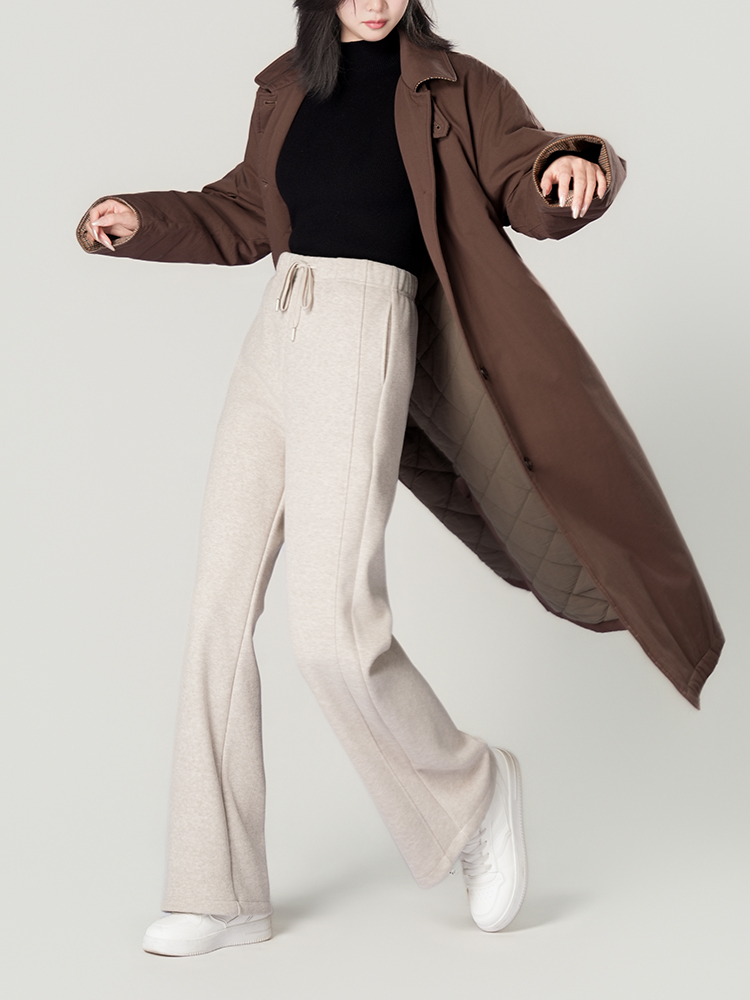 1325055 羊毛蚕丝加厚阔腿裤