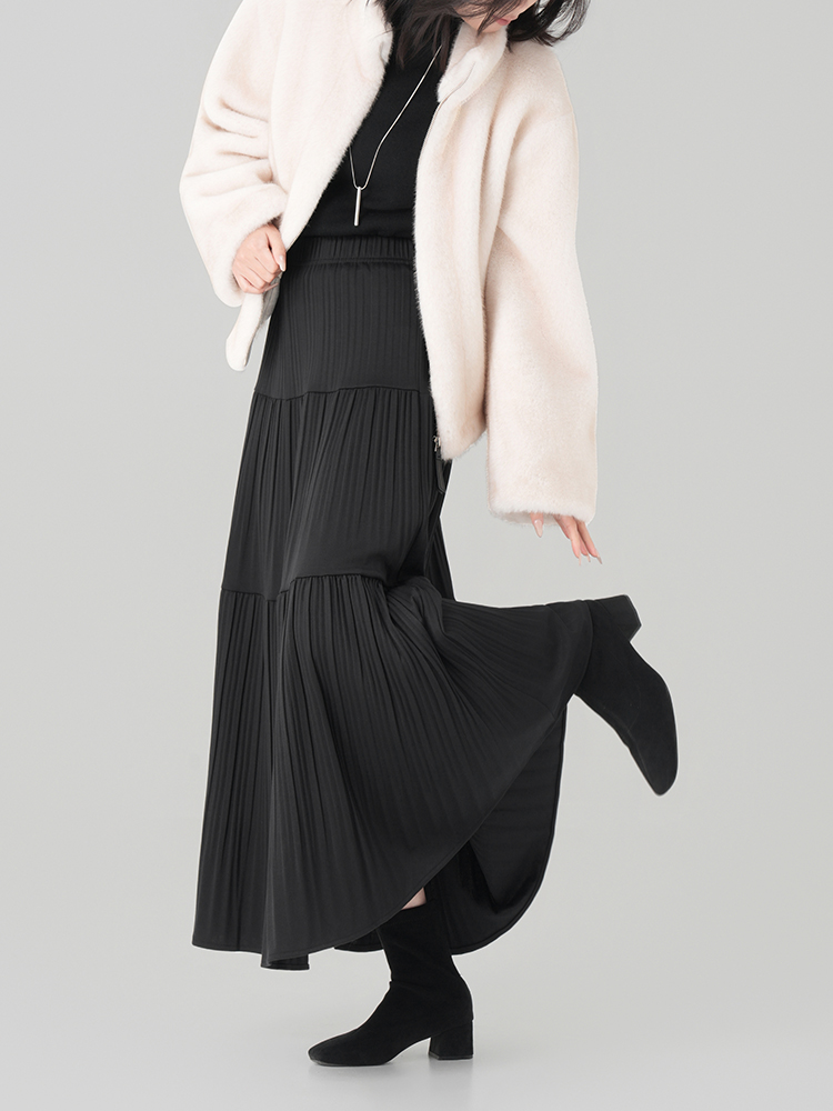 1328598 女士秋冬蛋糕长裙