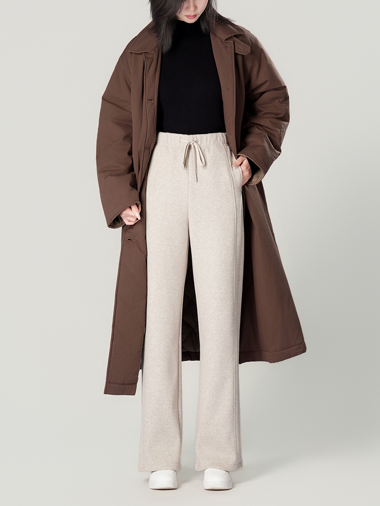 1325055 羊毛蚕丝加厚阔腿裤