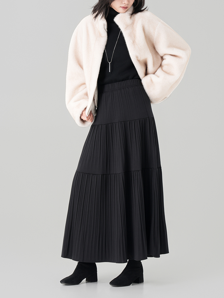 1328598 女士秋冬蛋糕长裙