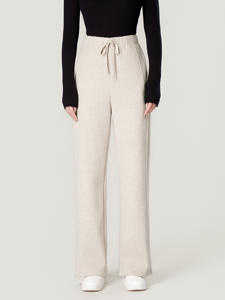 1325055 羊毛蚕丝加厚阔腿裤