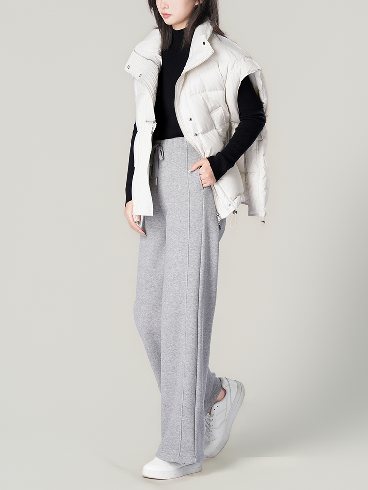 1325055 羊毛蚕丝加厚阔腿裤