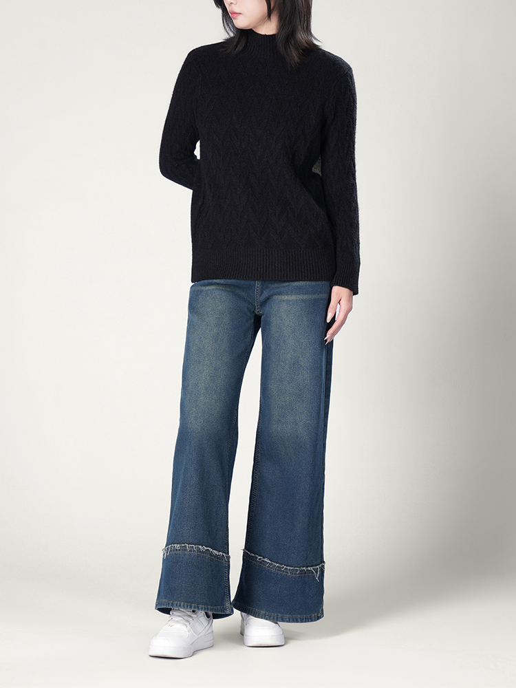 1326834 秋冬新款半高领毛衣