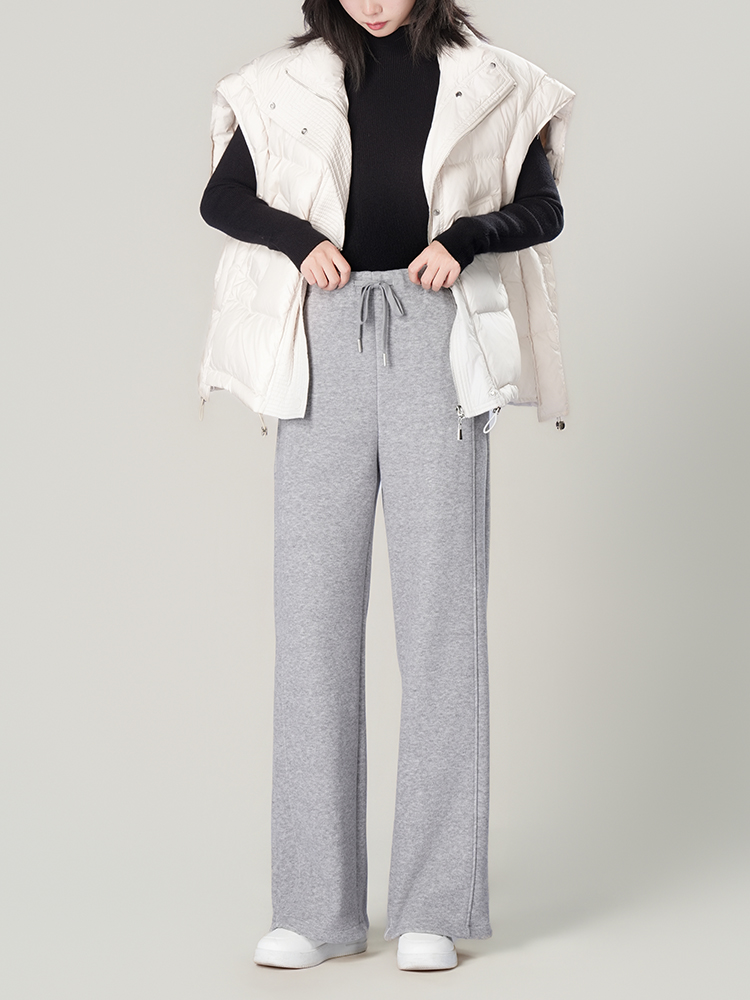 1325055 羊毛蚕丝加厚阔腿裤