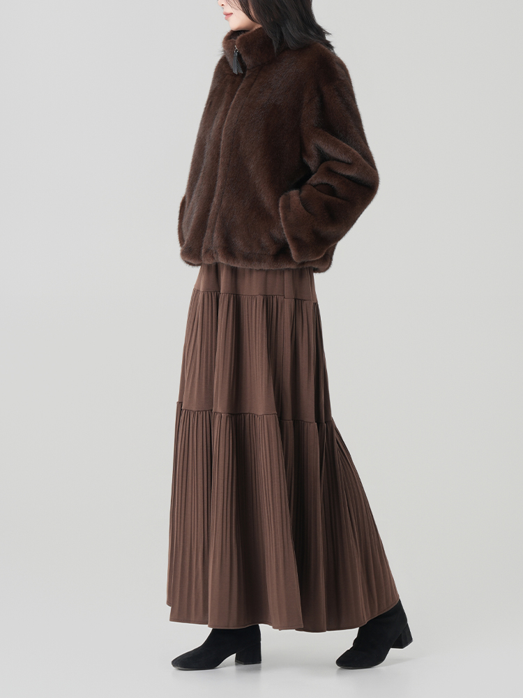 1328598 女士秋冬蛋糕长裙