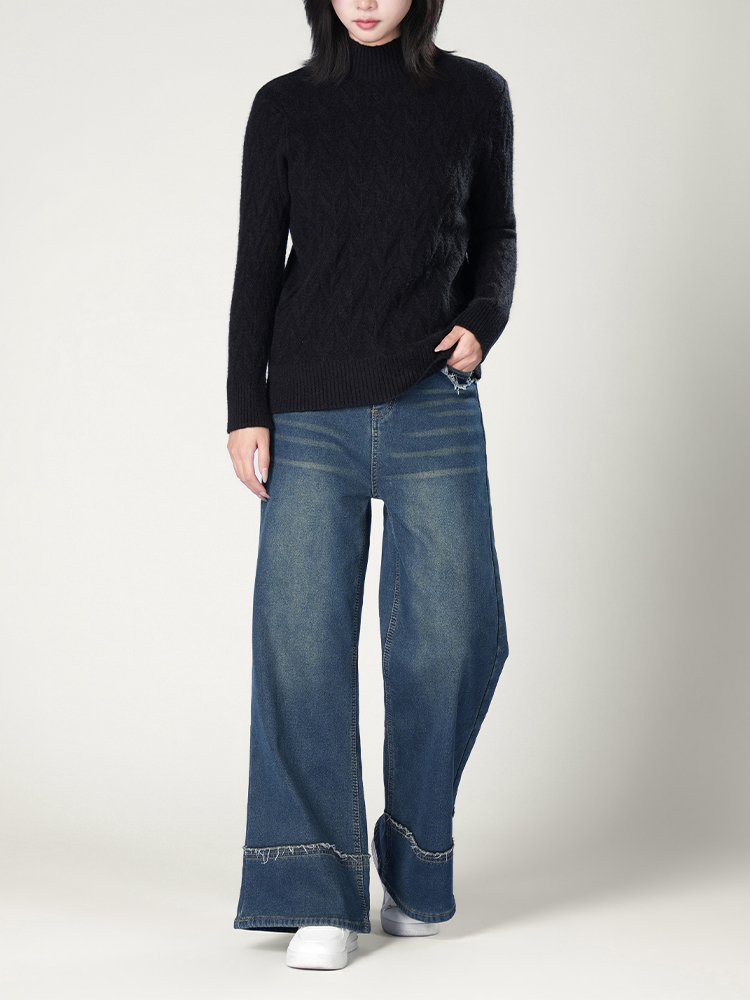 1326834 秋冬新款半高领毛衣