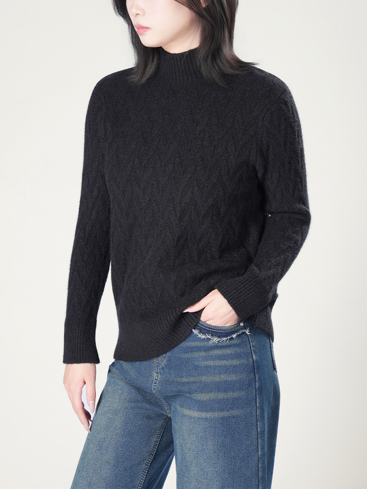 1326834 秋冬新款半高领毛衣