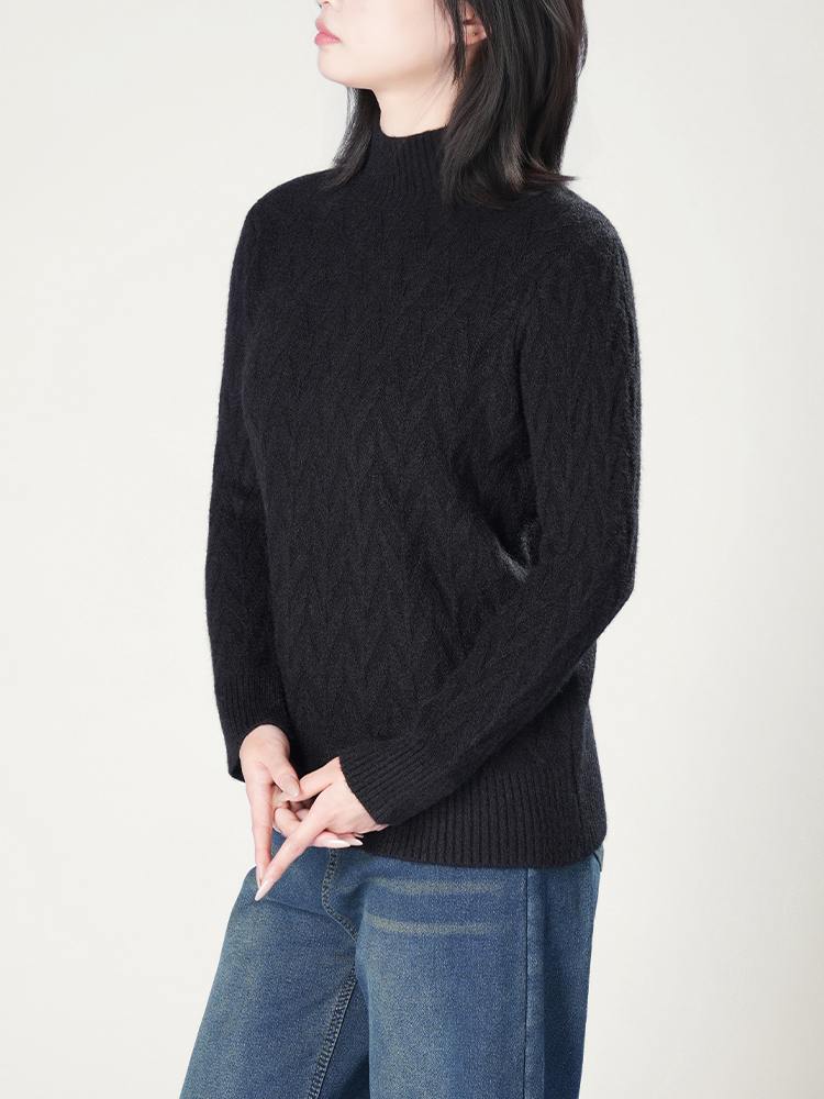 1326834 秋冬新款半高领毛衣