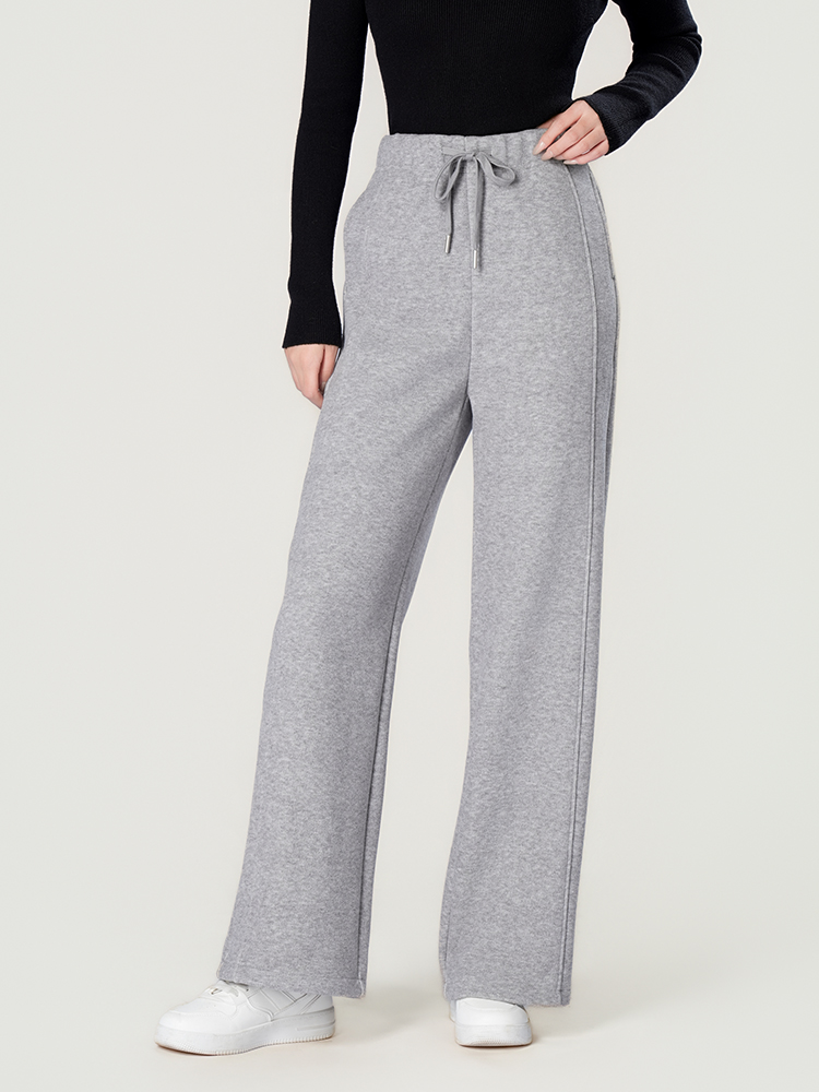 1325055 羊毛蚕丝加厚阔腿裤