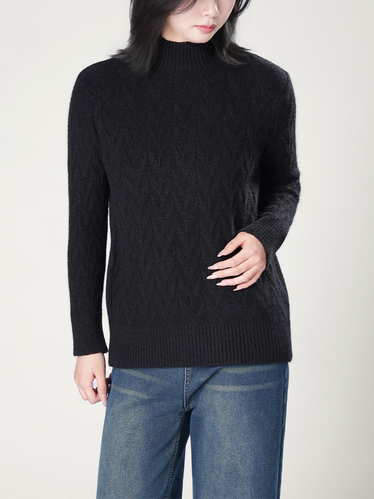 1326834 秋冬新款半高领毛衣