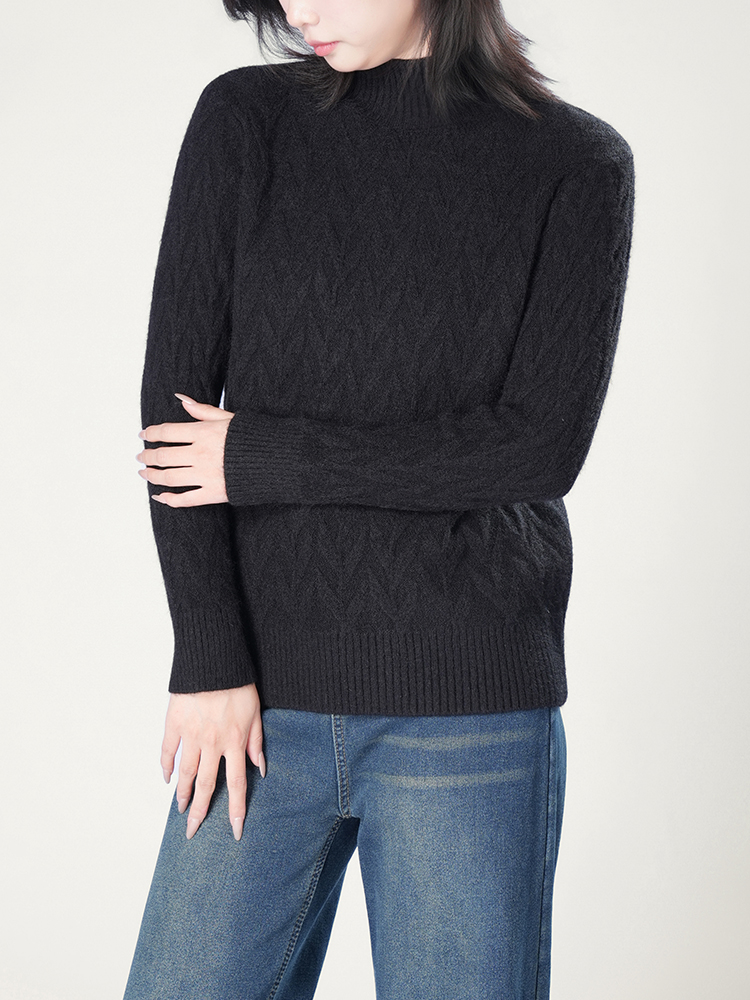 1326834 秋冬新款半高领毛衣