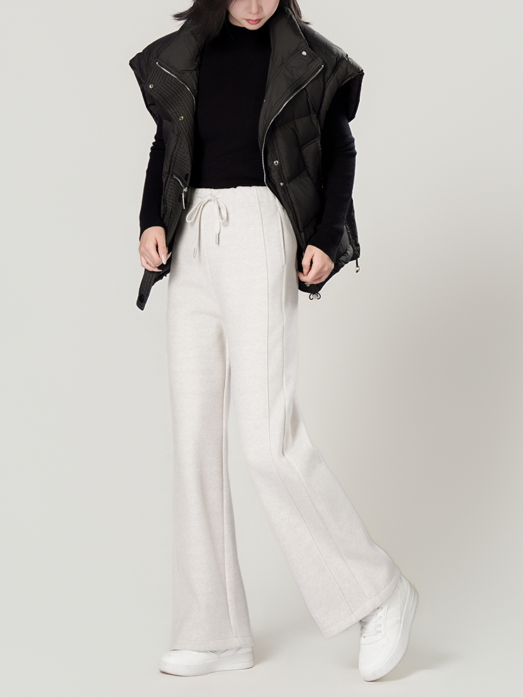 1325055 羊毛蚕丝加厚阔腿裤