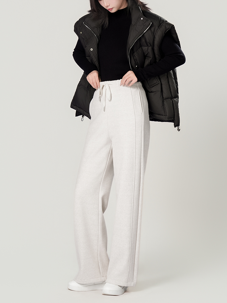 1325055 羊毛蚕丝加厚阔腿裤