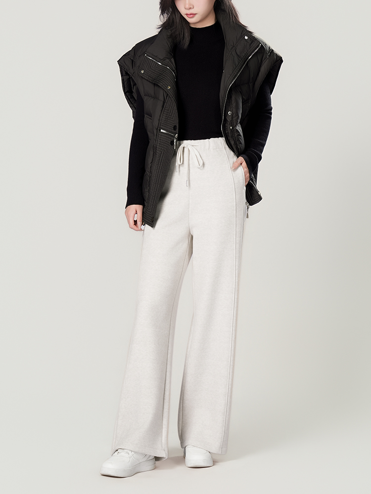 1325055 羊毛蚕丝加厚阔腿裤