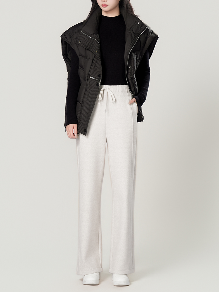 1325055 羊毛蚕丝加厚阔腿裤