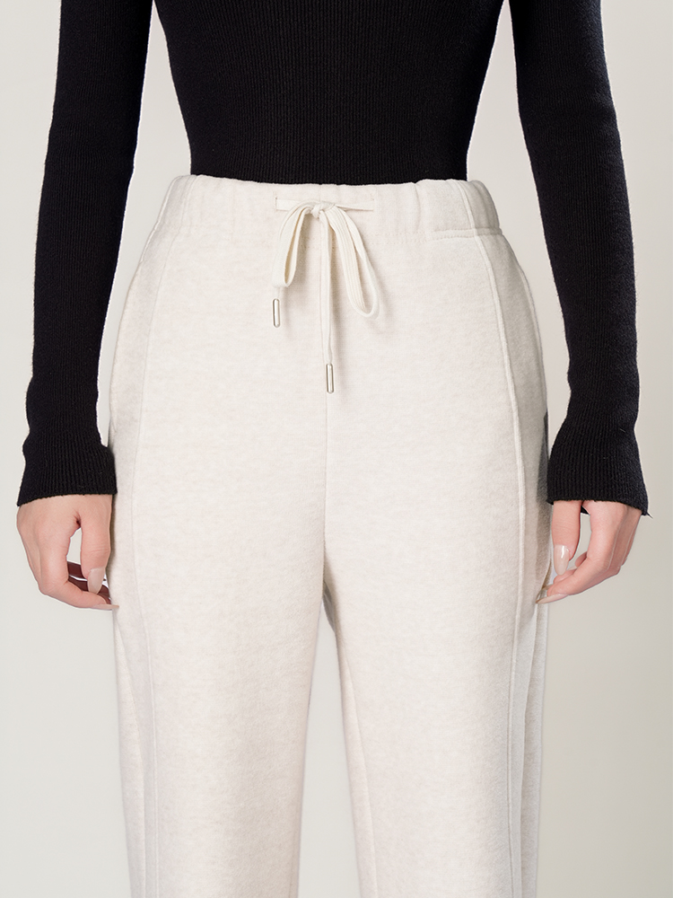 1325055 羊毛蚕丝加厚阔腿裤