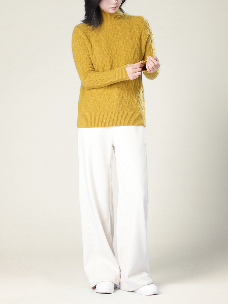 1326834 秋冬新款半高领毛衣