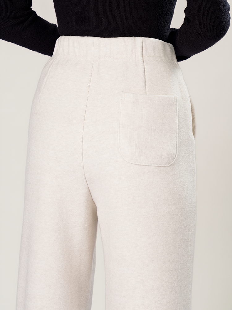 1325055 羊毛蚕丝加厚阔腿裤