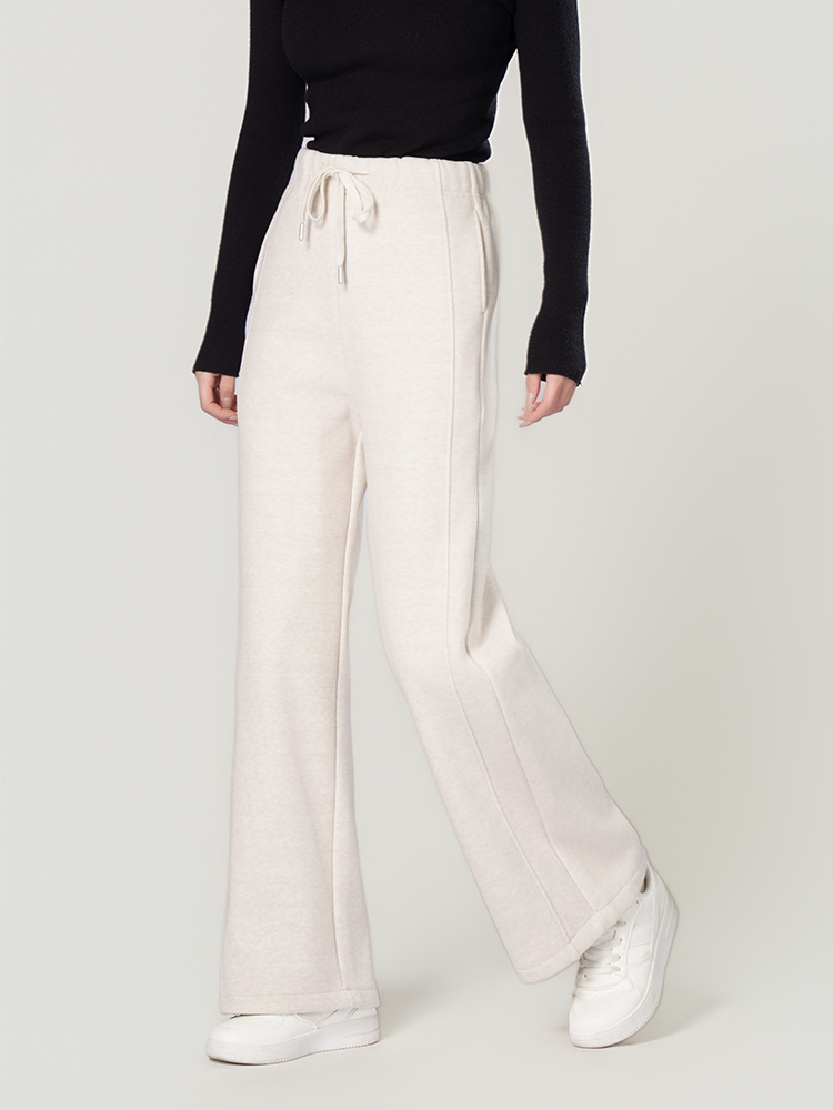 1325055 羊毛蚕丝加厚阔腿裤