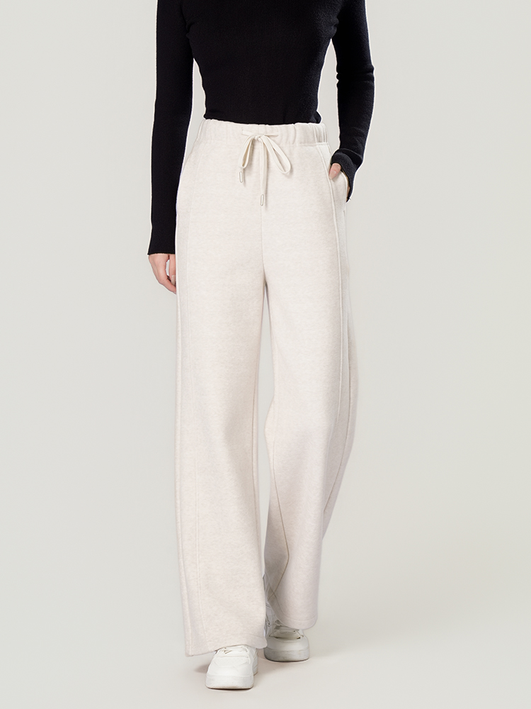 1325055 羊毛蚕丝加厚阔腿裤