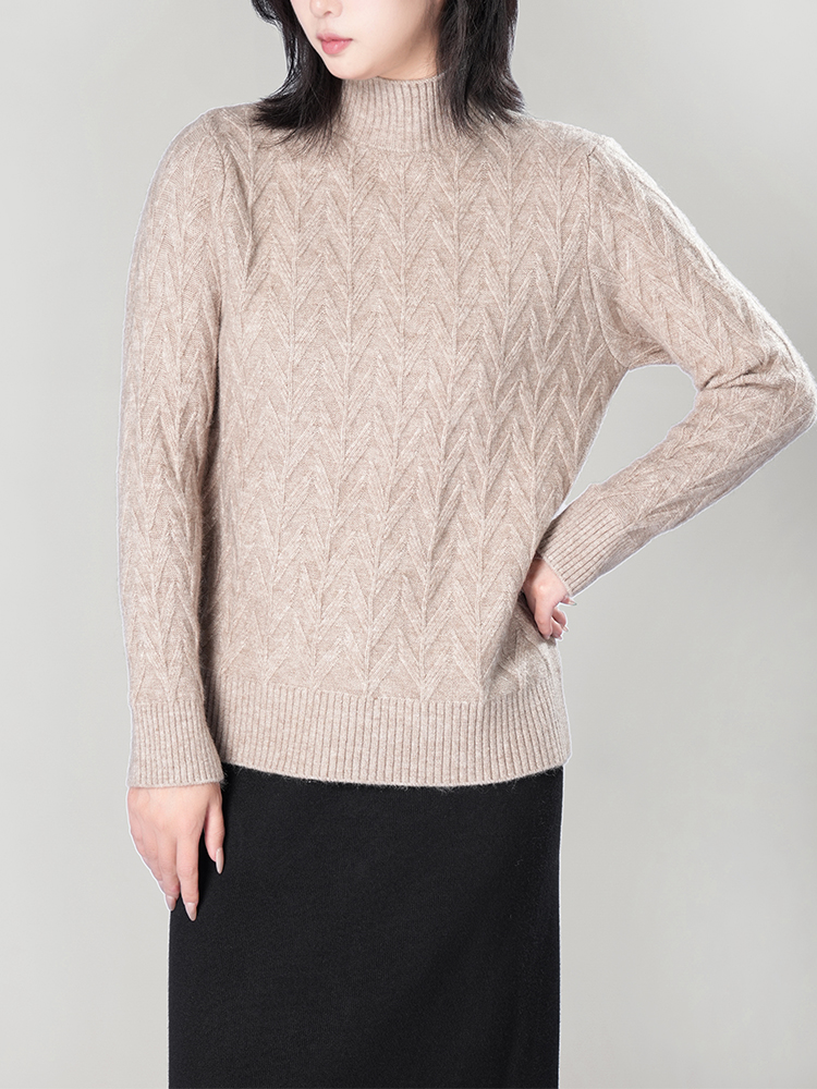 1326834 秋冬新款半高领毛衣