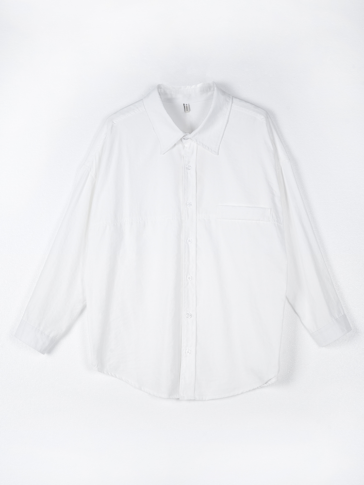 178206 廓形长袖洋气复古衬衫
