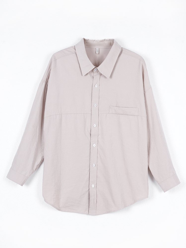 178206 廓形长袖洋气复古衬衫