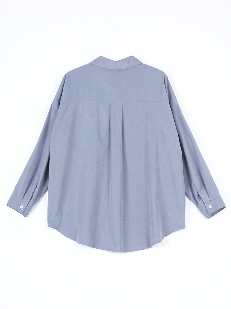 178206 廓形长袖洋气复古衬衫