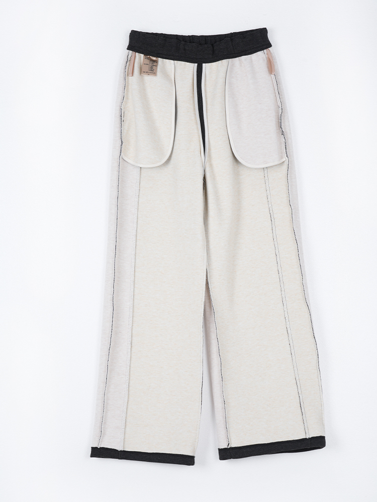 1325055 羊毛蚕丝加厚阔腿裤