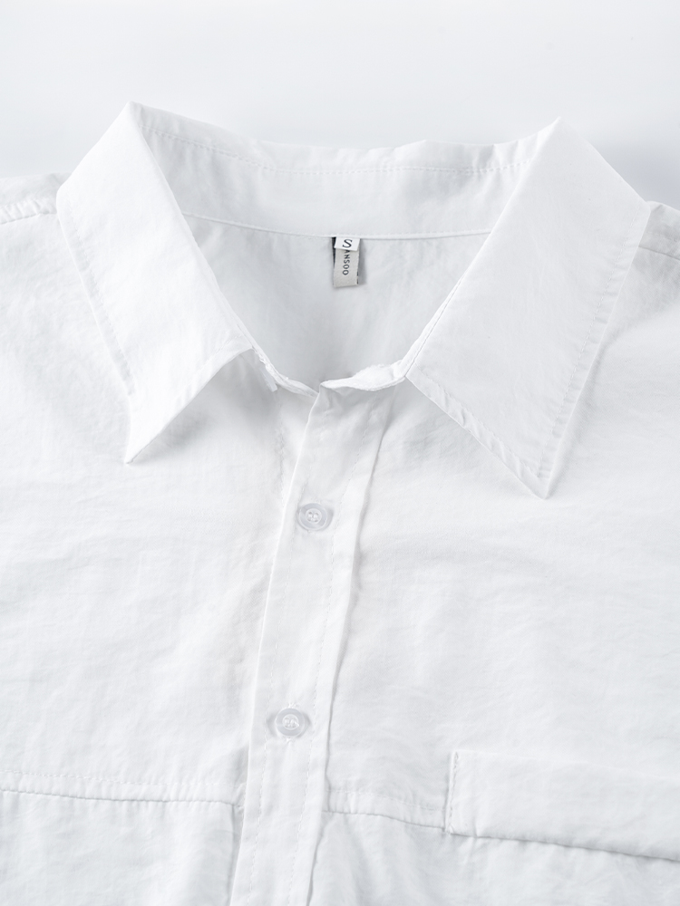 178206 廓形长袖洋气复古衬衫