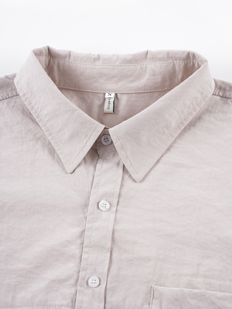 178206 廓形长袖洋气复古衬衫