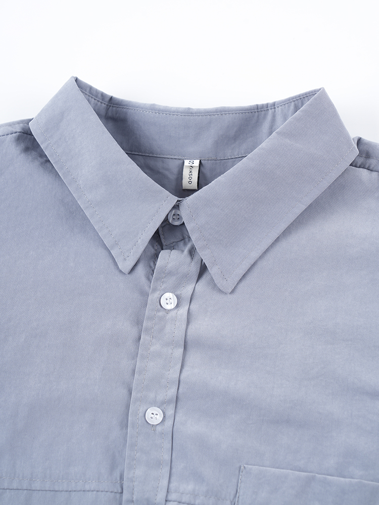 178206 廓形长袖洋气复古衬衫