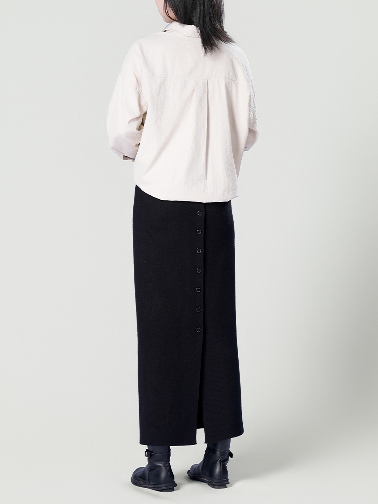 178206 廓形长袖洋气复古衬衫