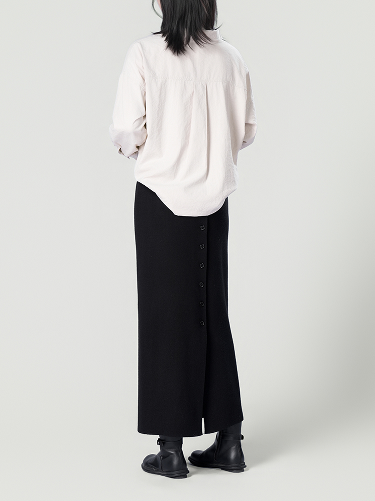 178206 廓形长袖洋气复古衬衫